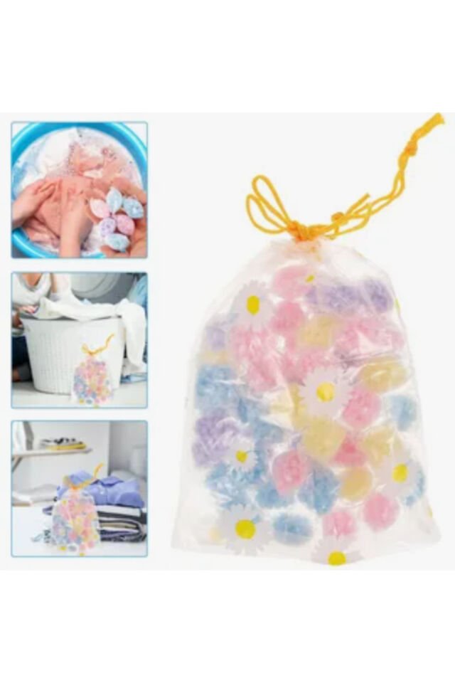 Mucit Home 50 adet Mini Çamaşır Kokusu Granül Çamaşı Parfümü Boncuk Yumuşatıcı (Çeşitli Renkler)