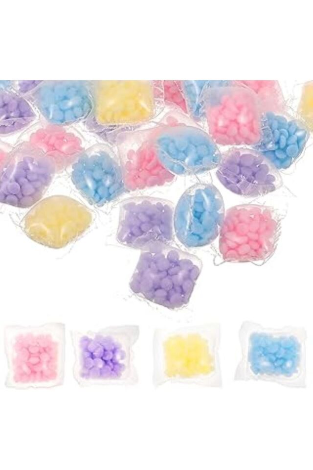 Mucit Home 50 adet Mini Çamaşır Kokusu Granül Çamaşı Parfümü Boncuk Yumuşatıcı (Çeşitli Renkler)