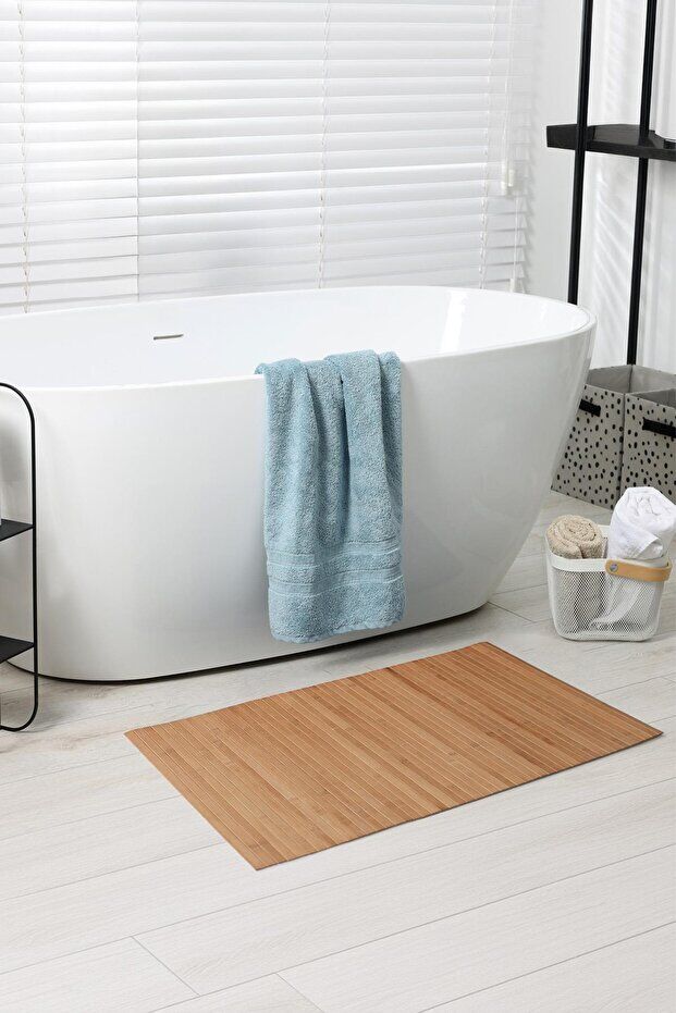 Mucit Home Bambu Kaydırmaz Tabanlı Banyo Paspası/matı 70×45cm