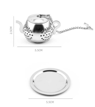 Mucit Home Paslanmaz Çelik Demlik Figürlü Çay Süzgeç Bitki Çayı Demleme ÇayKahve Demleme Bardak Çaydanlık