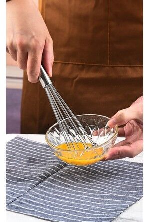 Mucit Home Ayarlanabilir Paslanmaz Çelik Metal Boncuk Top Uçlu Çırpıcı Sos Karıştırıcı Top Uçlu Yumurta Çırpıcı