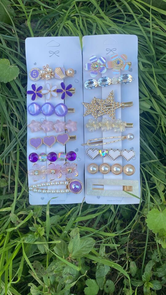 Mucize Home Yeni Trend Moda 8'Li Büyük Klips Çıtçıt Pens Toka Seti Saç Koparmayan  (Trend Karışık Modeller)