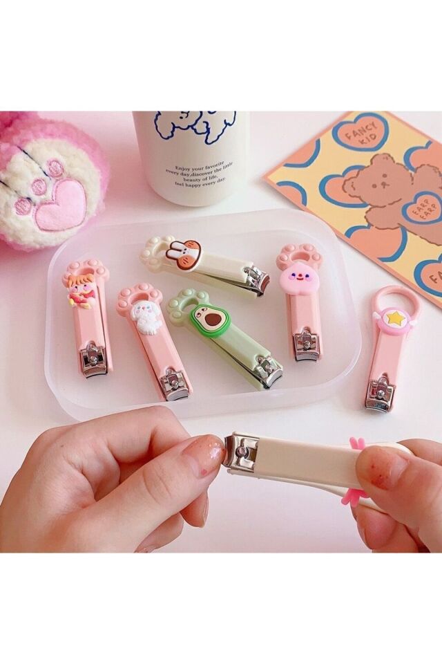 Mucit Home Figürlü Renkli Bebek Çocuk Tırnak Makası 1 Adet