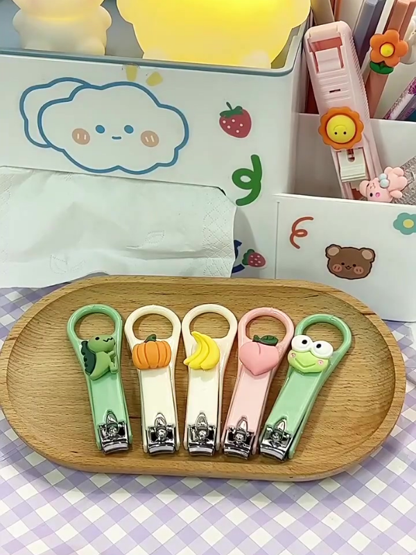 Mucit Home Figürlü Renkli Bebek Çocuk Tırnak Makası 1 Adet