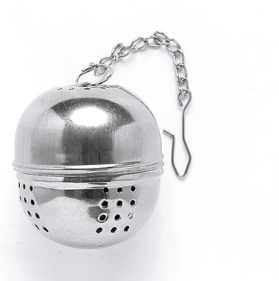 Mucit Home Top Model Çelik Çay ve Bitki Çayı Demleme Süzgeci – Paslanmaz Çelik Küre Demlik Süzgeç