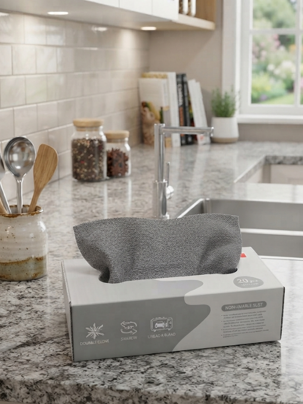Mucit Home Yıka Kullan 20 Adet Mikrofiber Kutulu Temizlik Bezi Süper Emici Kullan At Toz Bezi