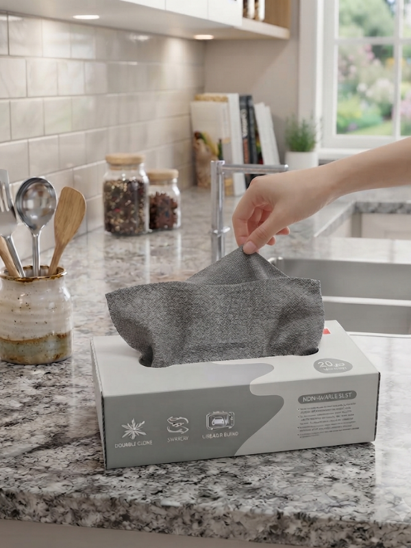 Mucit Home Yıka Kullan 20 Adet Mikrofiber Kutulu Temizlik Bezi Süper Emici Kullan At Toz Bezi