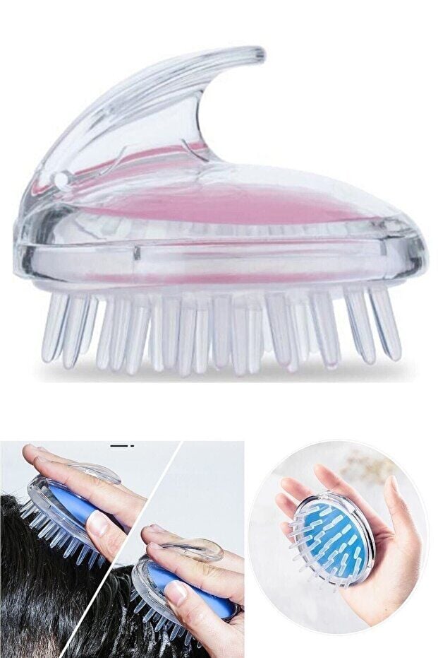Mucit Home 2 adet Arındırıcı Saç Yıkama Şampuan Fırçası Ve Masaj Aleti
