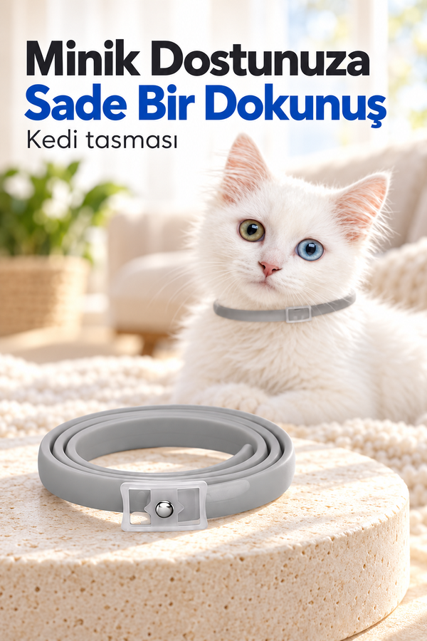 Mucit Home Kedi Pire ve Bit Kovucu Engelleyeci Tasma Boyunluk 38 cm
