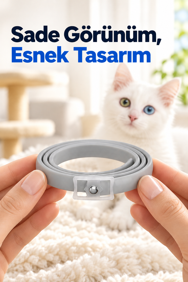 Mucit Home Kedi Pire ve Bit Kovucu Engelleyeci Tasma Boyunluk 38 cm