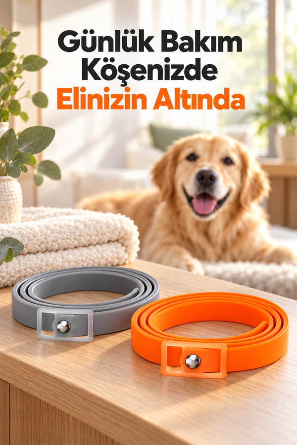 Mucit Home Köpek Pire ve Bit Kovucu Engelleyeci Tasma Boyunluk 62 cm