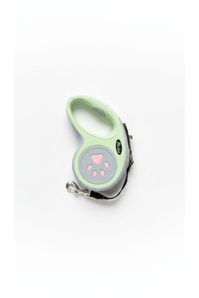 Mucit Home Evcil Hayvan Otomatik Geri Çekilebilir Pati Desenli Gezdirme Tasması 5 Mt