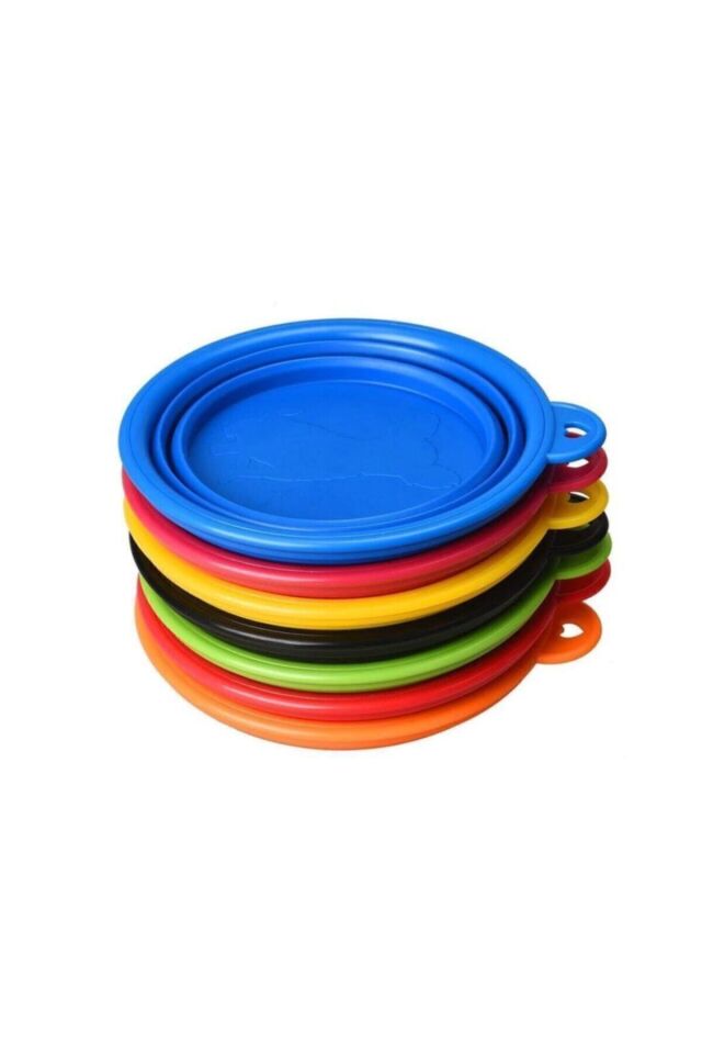 Mucit Home Katlanabilir Seyahat Silikon Köpek Mama Ve Su Kabı