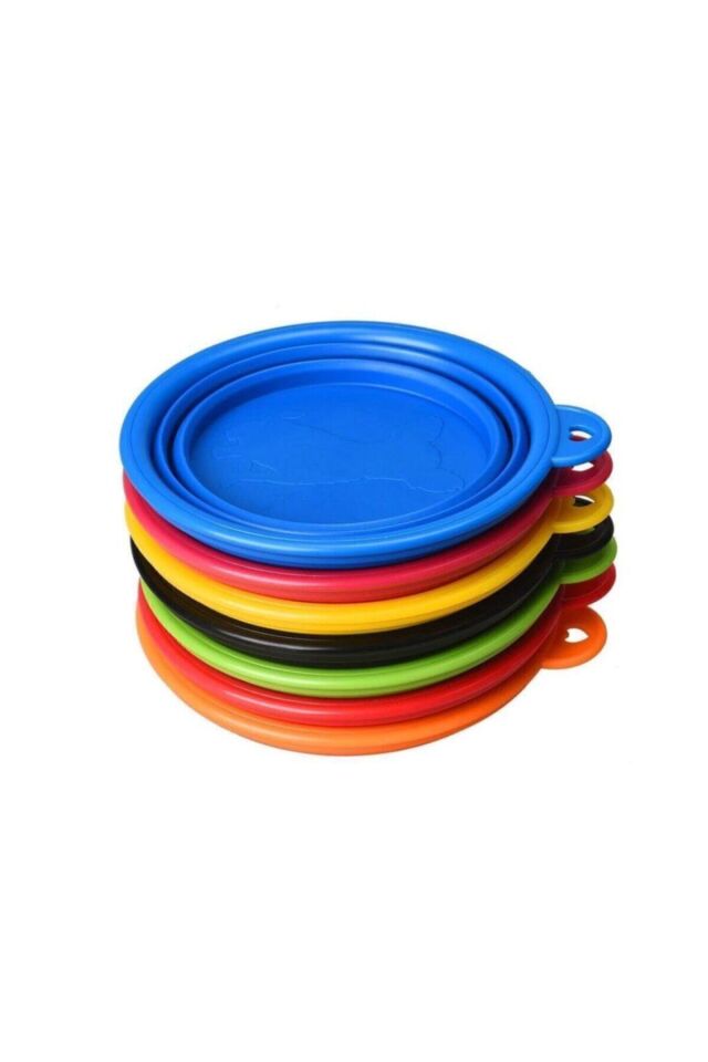 Mucit Home Katlanabilir Seyahat Silikon Köpek Mama Ve Su Kabı