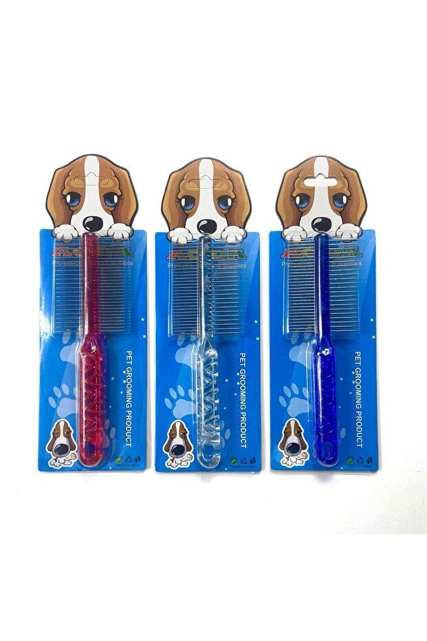 Mucit Home  Çift Taraflı Kıtık Açıcı Tarak – Kedi Ve Köpekler Için Tüy Açıcı Fırça 1 Adet