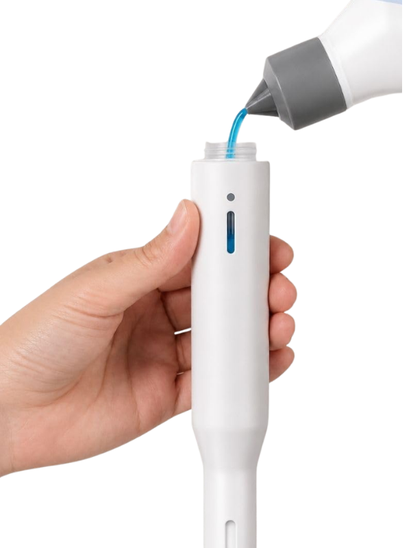 Mucit Home Deterjan Hazneli Silikon Uçlu Tuvalet Fırçası Klozet Temizleme Fırçası