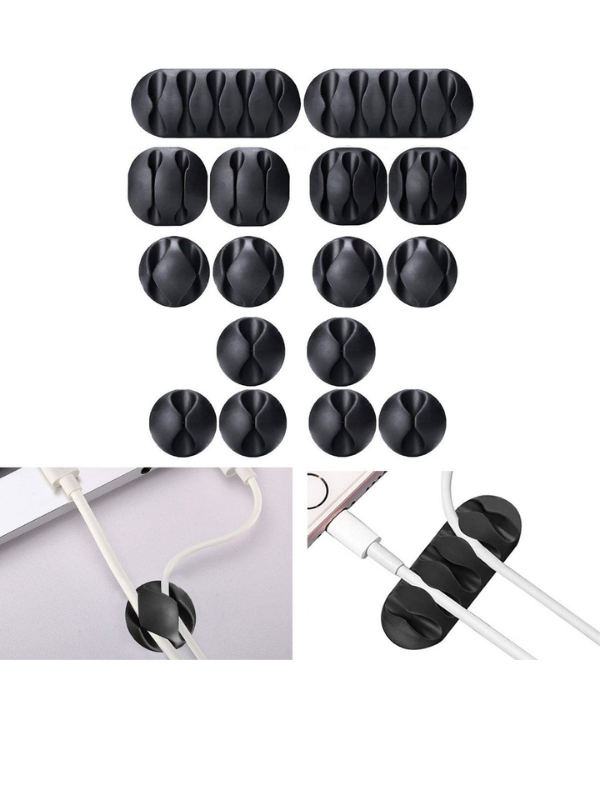 Mucit Home 16 Parça Çok Amaçlı Kablo Düzenleyeci Kablo Kanalı Güçlü Yapışkanlı Organizer