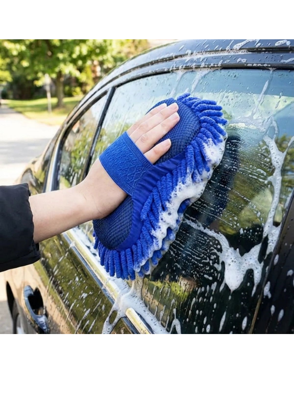 Mucit Home Kalın Süngerli Araç Temizleme Bezi, Araba Yıkama Eldiveni  Mikrofiber Oto Yıkama Eldiveni