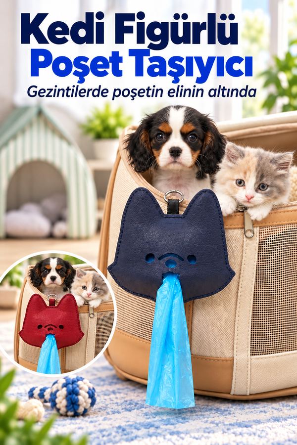 Mucit Home Evcil Hayvan Asma Aparatlı Dışkı Poşeti Taşıma Çantası