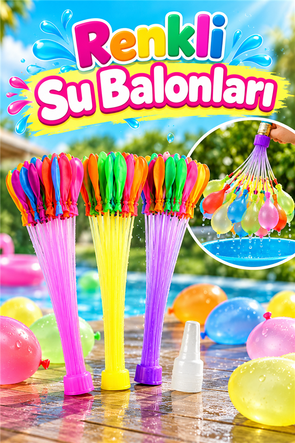Mucit Home 111 Adet Su Balonu Ve Su Balon Sihirbazı Doldurma Aparatı