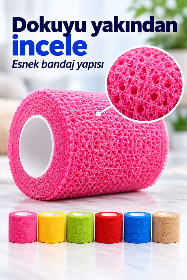 Mucit Home Kedi ve Köpek Pati Bandajı - Su Geçirmez - Kendinden Yapışkanlı