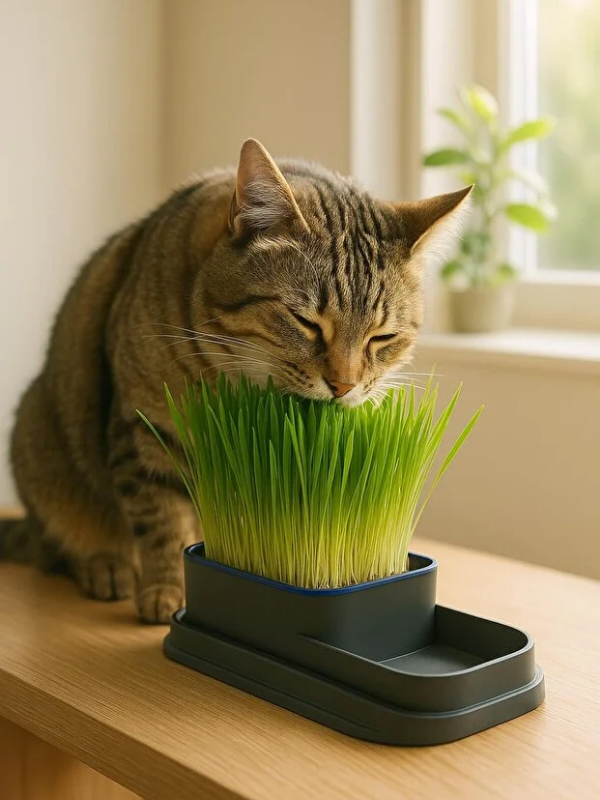 Mucit Home Topraksız Doğal Kedi Çim Yetiştirme Kabı