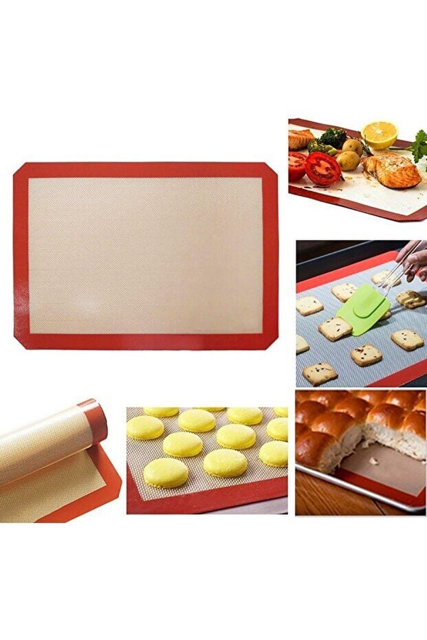 Mucit Home Silikon Yanmaz Yapışmaz Pişirme Matı Gıdaya Uyumlu