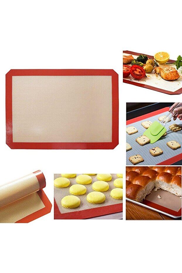 Mucit Home Silikon Yanmaz Yapışmaz Pişirme Matı Gıdaya Uyumlu