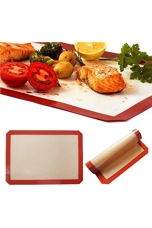 Mucit Home Silikon Yanmaz Yapışmaz Pişirme Matı Gıdaya Uyumlu