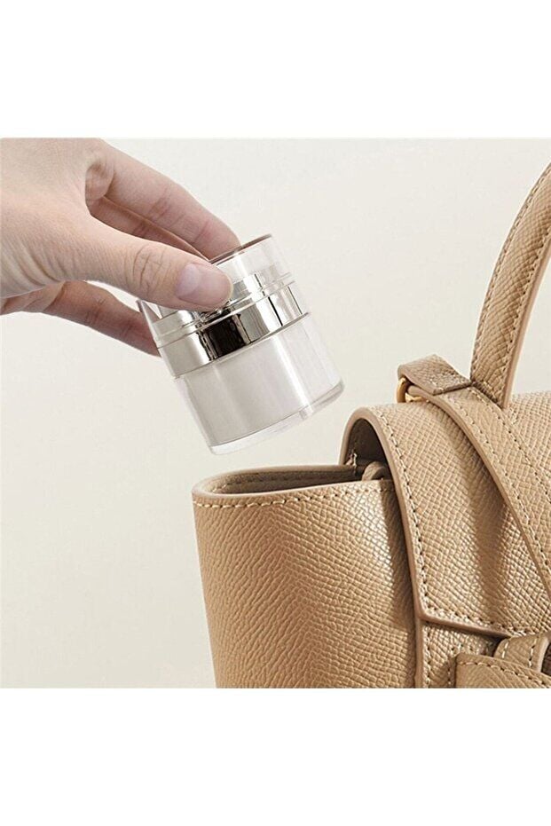 Mucit Home 1 Adet Şeffaf Krem Kutusu Doldurulabilir Pompalı Boş Krem Vücut Yağı Saklama Kutusu