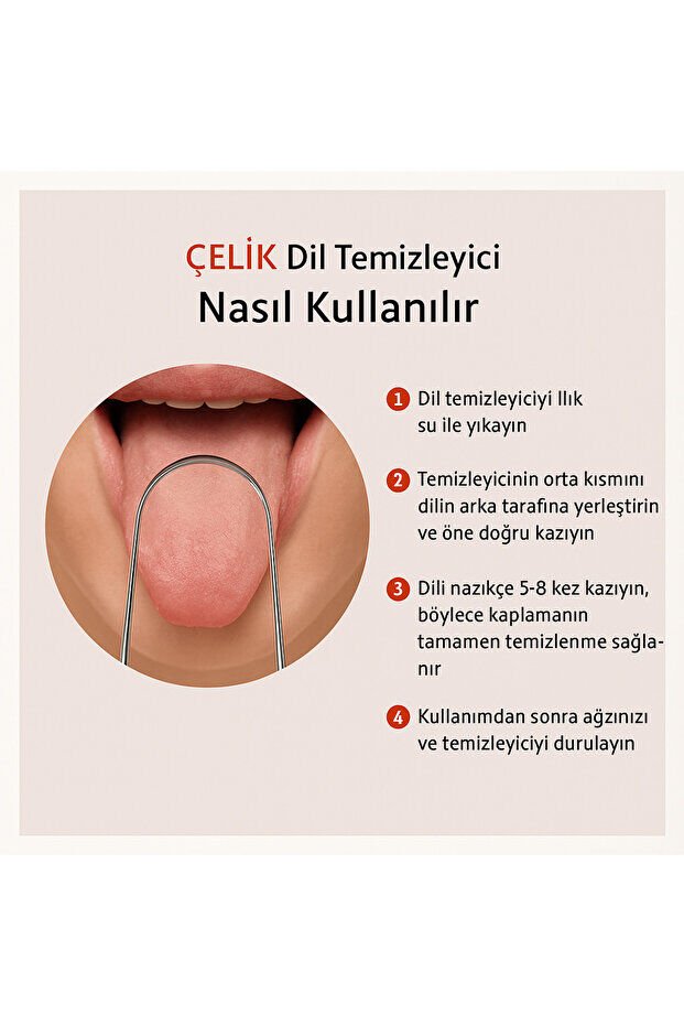 Mucit Home Dil Temizleyici Gümüş Ağız Bakım Dil Plak Temizleme Dil Sıyırıcı