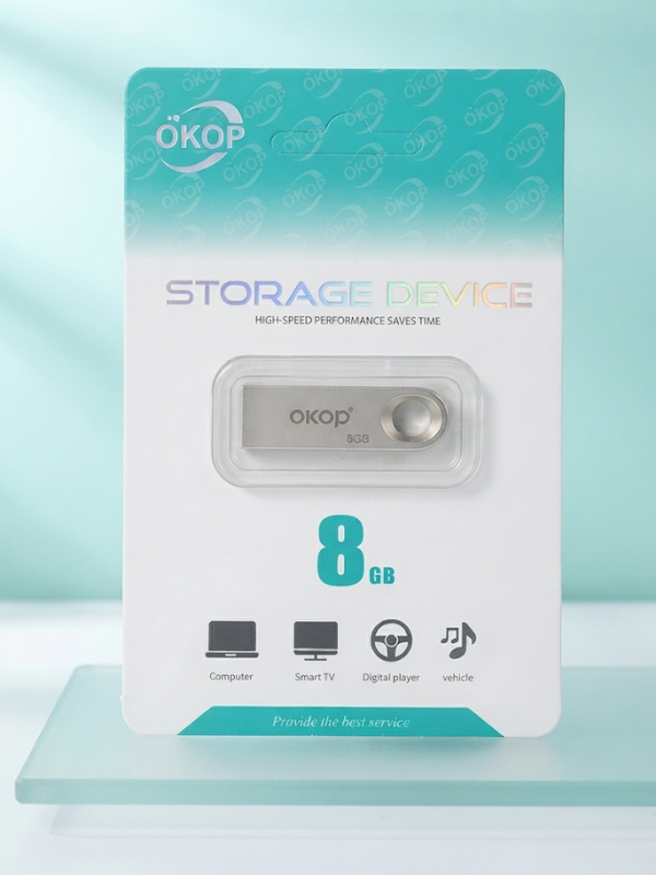 Mucit Home 8 GB Metal USB Flash Bellek Okop