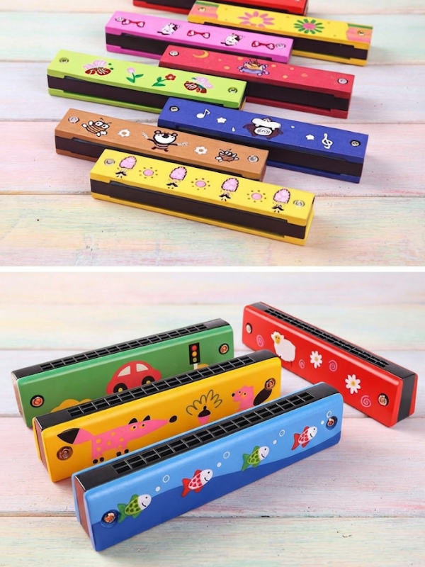Mucit Home Ahşap Mızıka Nefes Egzersizi Çocuk Müzik Aleti - Okul Eğlence Hediye