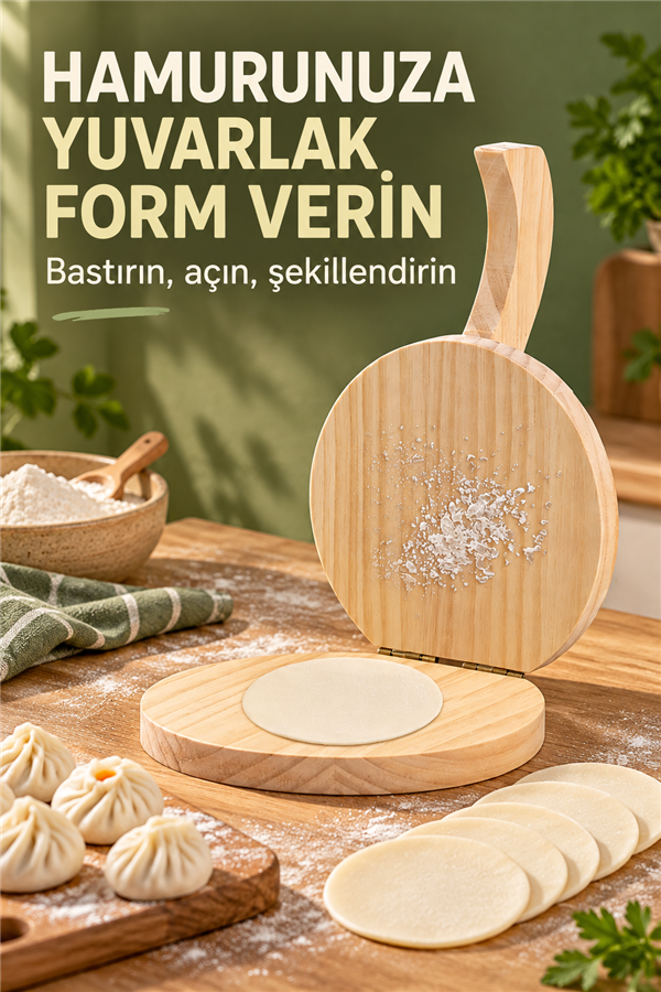 Mucit Home Ahşap Tortilla Press Aleti Taco Hamur Aleti Manuel Hamur Presleme Aracı Aleti