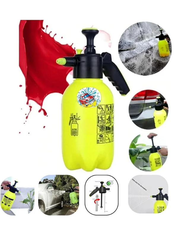 Mucit Home 8 Parça Köpükleme Püskürtme Pompası Detay Fırçası Ve 4 Başlıklı Temizlik Fırça Seti