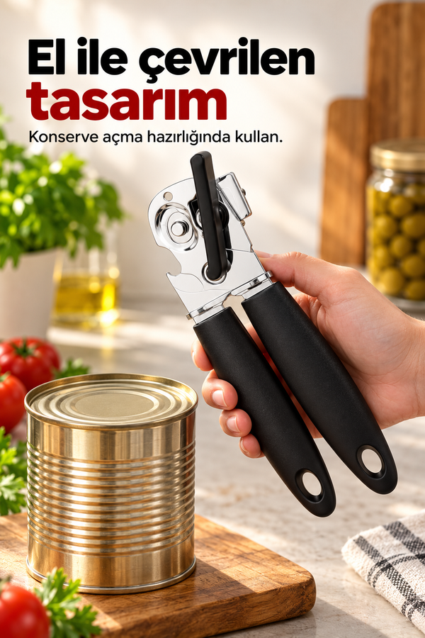 Mucit Home Plastik Saplı Kaymaz Konserve Kutu Ve Kavanoz Açacağı