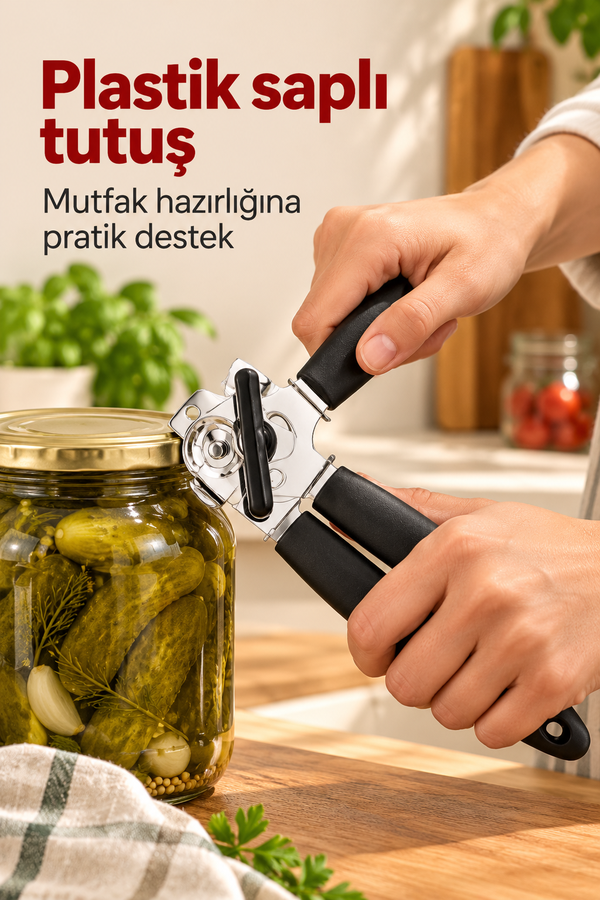 Mucit Home Plastik Saplı Kaymaz Konserve Kutu Ve Kavanoz Açacağı