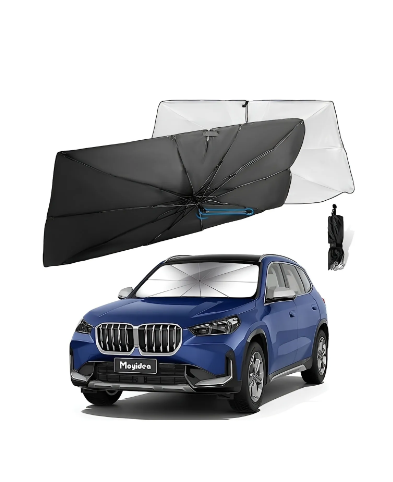 Mucit Home   Araç İçi Ön Cam Güneşliği, Katlanabilir Şemsiye Şeklinde Otomobil Ön Cam Güneşliği