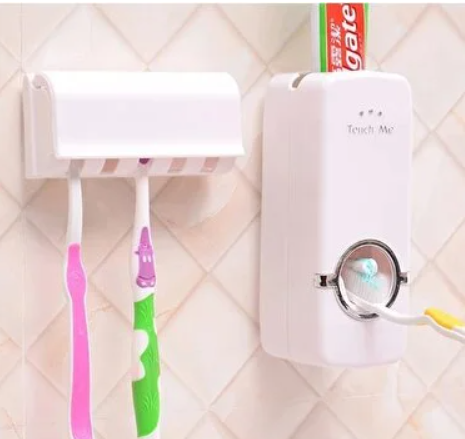 Mucit Home   Diş Macunu Sıkacağı ve 5li Fırça Tutucu