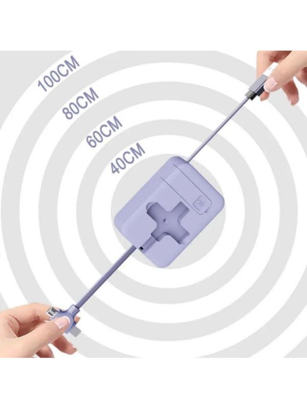 Mucit Home Makaralı Tüm Telefonlara Uyumlu Şarj Aleti Yavaşça Çek Bırak Uzayabilen Tasarım Cep Tipi