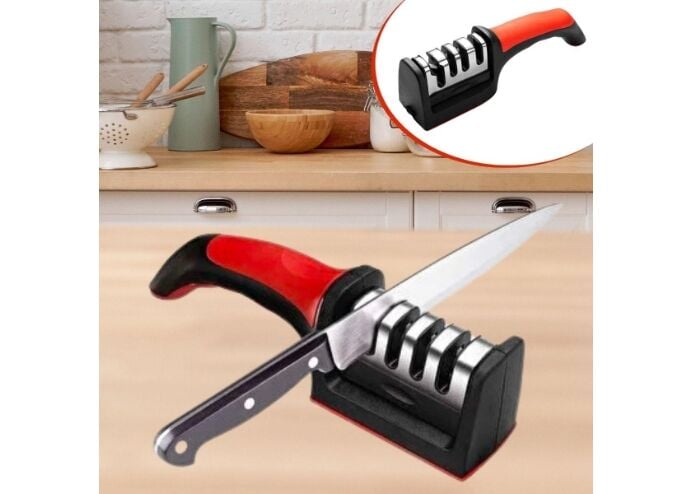 Mucit Home Bıçak Ve Makas Bileyici 4 Açılı Elmas Seramik Çelik El Bıçakları Bileme