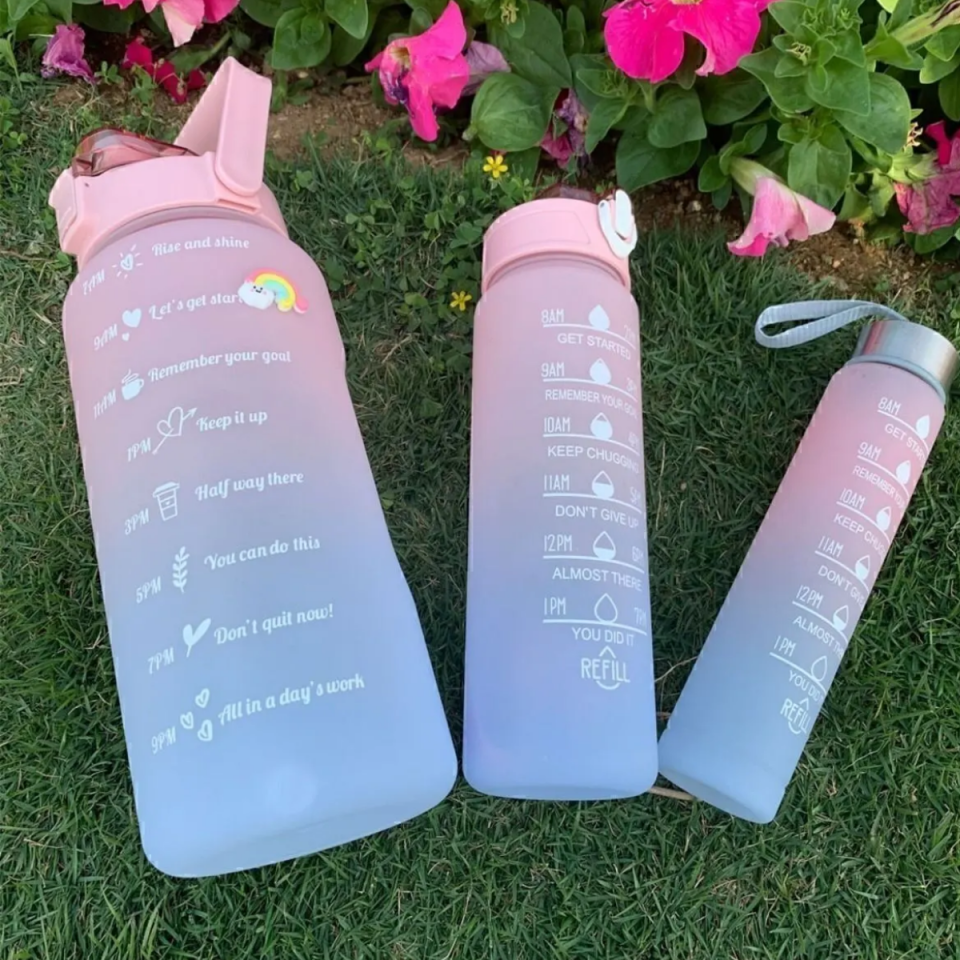 Mucit Home  Motivasyonel Su Matarası Su Şişesi Suluk 2 Litre Tritan Spor Salonu Su Şişesi Bpa Içermez Suluk