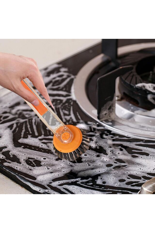 Mucit Home Mutfak Bulaşık Temizlik Seti - Bulaşık Süngeri , Tel , Fırça Ve Kazıyıcı Bir Arada