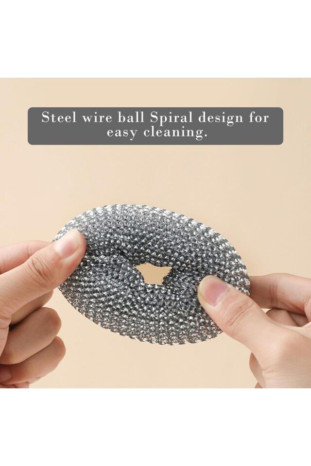 Mucit Home Mutfak Bulaşık Temizlik Seti - Bulaşık Süngeri , Tel , Fırça Ve Kazıyıcı Bir Arada