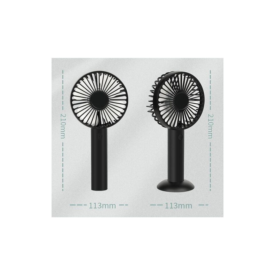 Mucit Home Şarjlı Mini Katlanabilir Masaüstü El Vantilatörü Soğutucu Fan