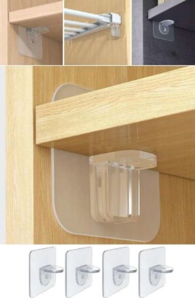 Mucit Home  Yapışkanlı Raf Yapıcı 4'Lü Klips