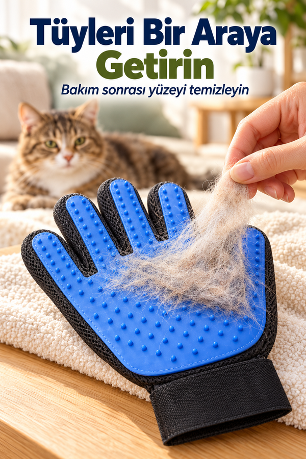 Mucit Home   Kedi Köpek Tüy Toplama Eldiveni Kıl Alıcı Toplayıcı Tarak Tarağı