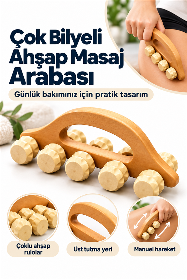 Mucit Home Masaj Arabası Toplu Masaj Aleti Çoklu Toplu Kas Rahatlatıcı Masaj Aparatı