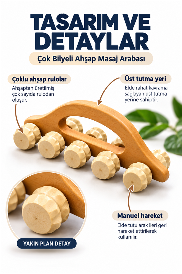Mucit Home Masaj Arabası Toplu Masaj Aleti Çoklu Toplu Kas Rahatlatıcı Masaj Aparatı