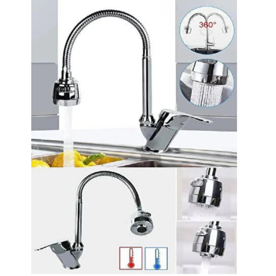 Mucit Home  2 Fonksiyonlu Oynar Borulu Mutfak Musluk Aparatı
